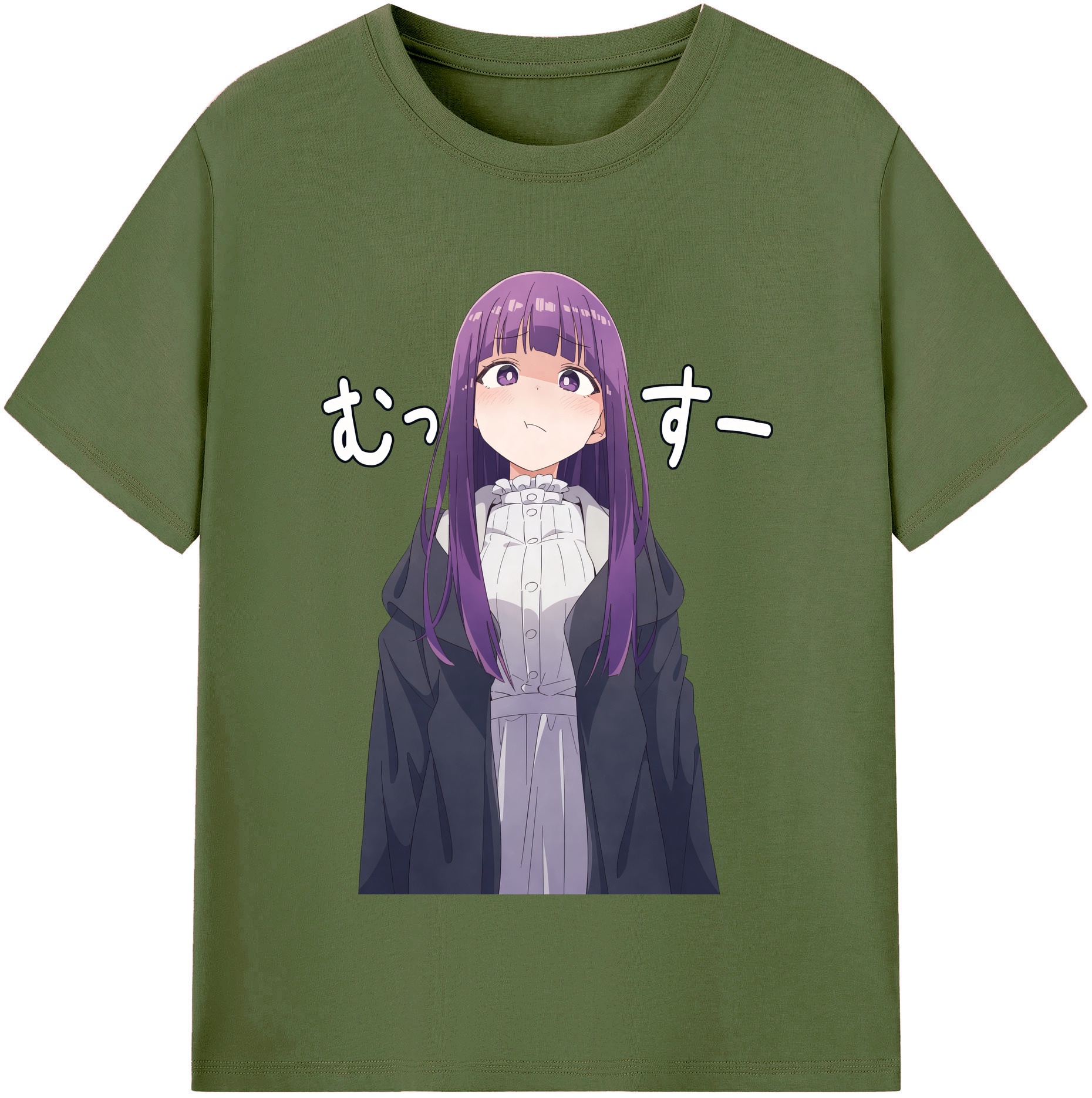 （画像用） 葬送のフリーレン Frieren 綿100％半袖Tシャツ（フロントプリント）